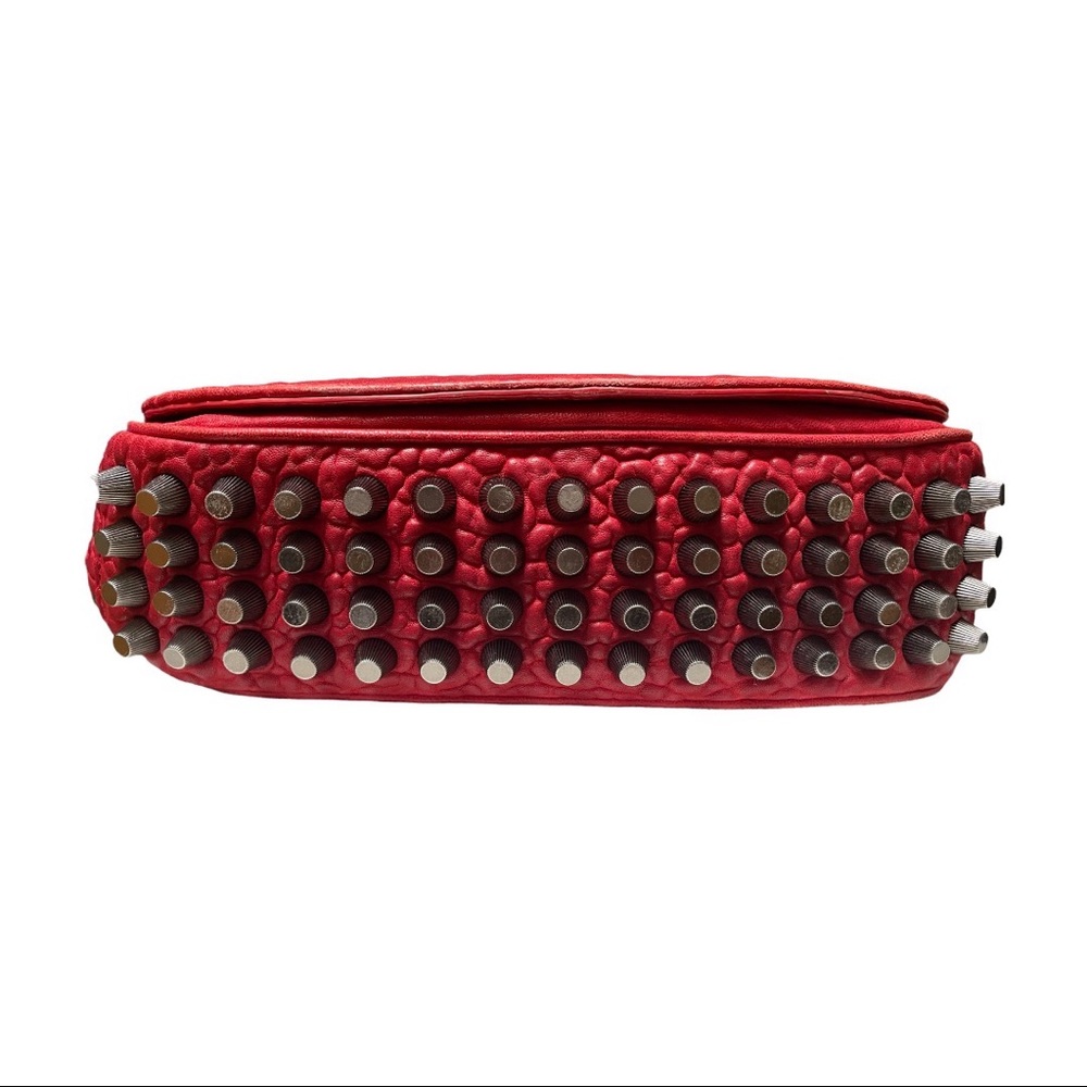 Alexander Wang red leather crossbody bag.